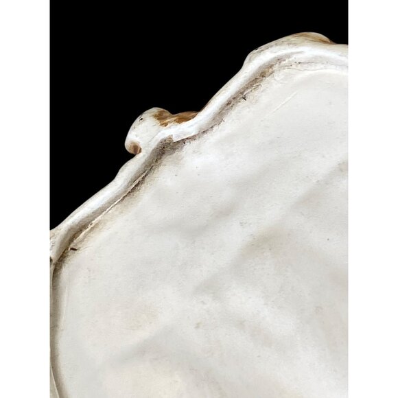 Romantic Bisque Ceramic Relief Plaques – Classical Pair with Cherub-Inspired Orn - Picture 10 of 14